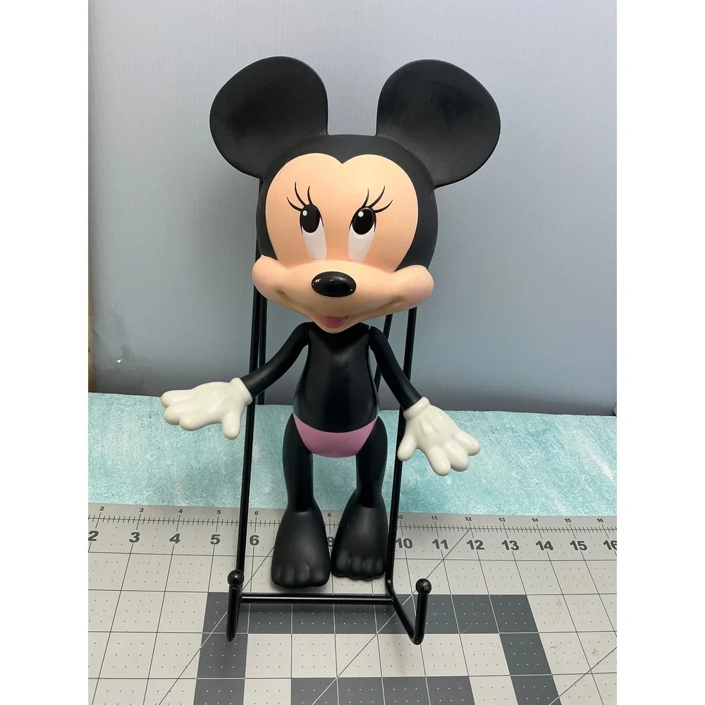 Disney Minnie Mouse Stylized Vinyl Figure Black Pink 10 Inch Collectible Toy